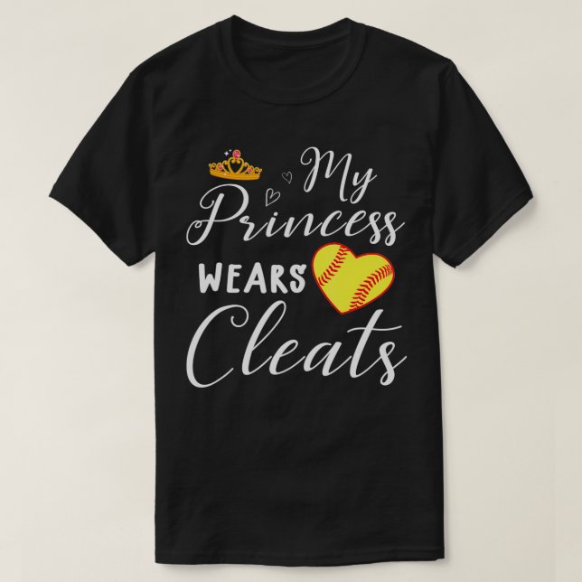 Camiseta Minhas Vestes Limpa Presente de Softball para a Mã (Frente do Design)