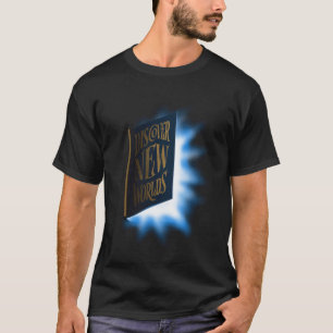 Camiseta Minhoca de Livro Descobre Novos Mundos Leitura de