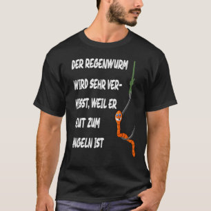 Camiseta Minhoca Engraçada Da Caixa De Minhoca  Pesca Com M