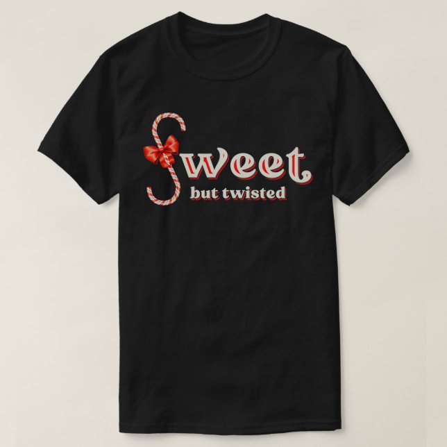 Camiseta Minhoca-Pimenta-De-Cana-De-Natal Doce, Mas Torcida (Frente do Design)