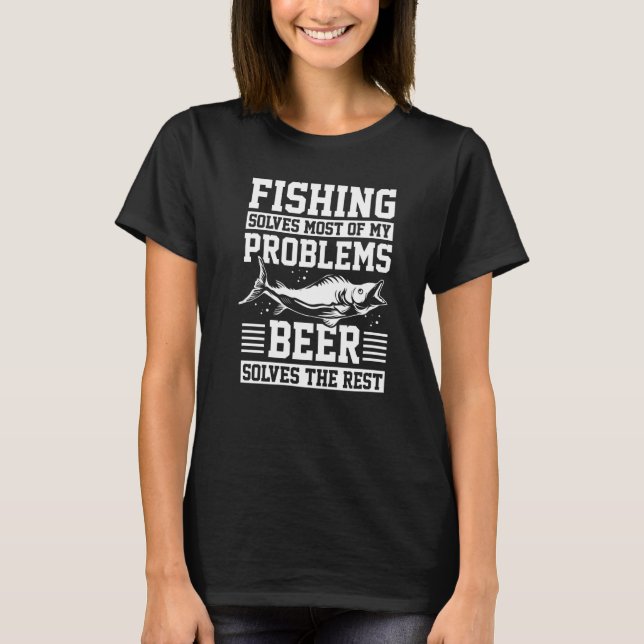 Camiseta Minhocas Que Pescam Resolvem A Maioria Dos Meus Pr (Frente)