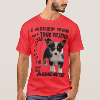 Camiseta Mini Auggie Cita Mãe Pai Lover Impressão, Cute Aus