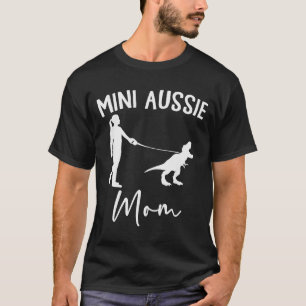 Camiseta Mini Aussie Mãe Cachorro Australian Shepherd Dinos