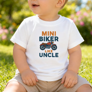 Camiseta Mini Biker Como Tio Legal Motocicleta