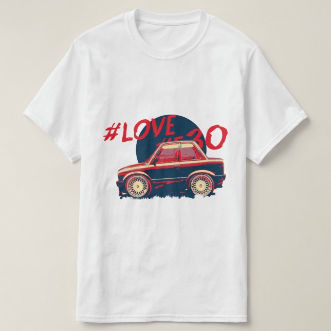 Camiseta Mini BMW E30 (Frente do Design)