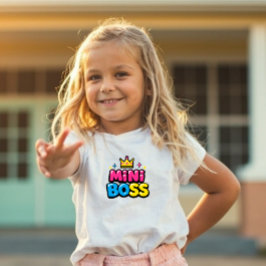 Camiseta Mini Boss Y2K Cute Kids Shirt