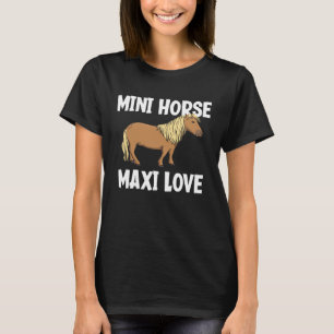 Camiseta Mini Cavalo Maxi Cavalo Miniatura de Amor