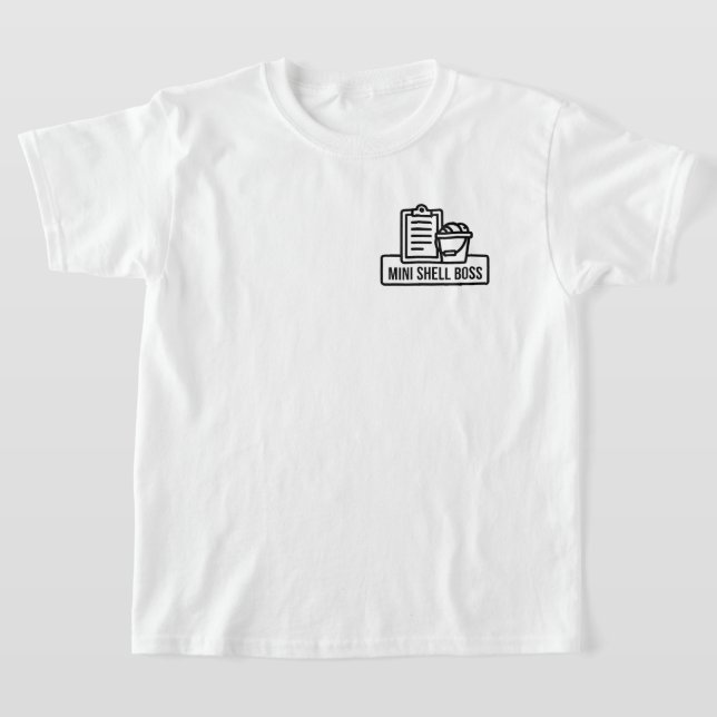 Camiseta Mini Chefe de Conchas (Combina com o pai "Chefe de (Postura )