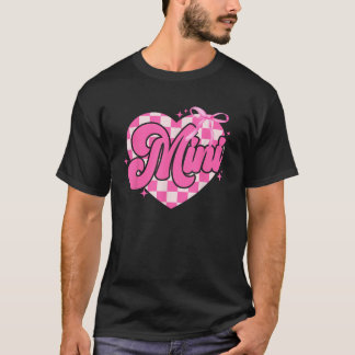 Camiseta Mini cor-de-rosa, Arco coquetel bonito Mãe Valenti