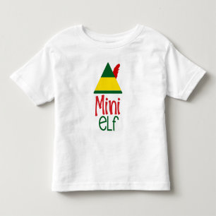 Camiseta MINI Duende Bebê Crianças Natal Férias Diversão Fa