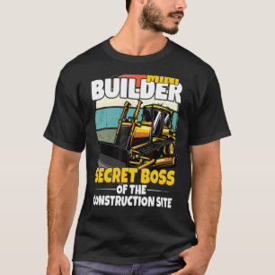 Camiseta Mini Escada De Construção Para Crianças Com Escava