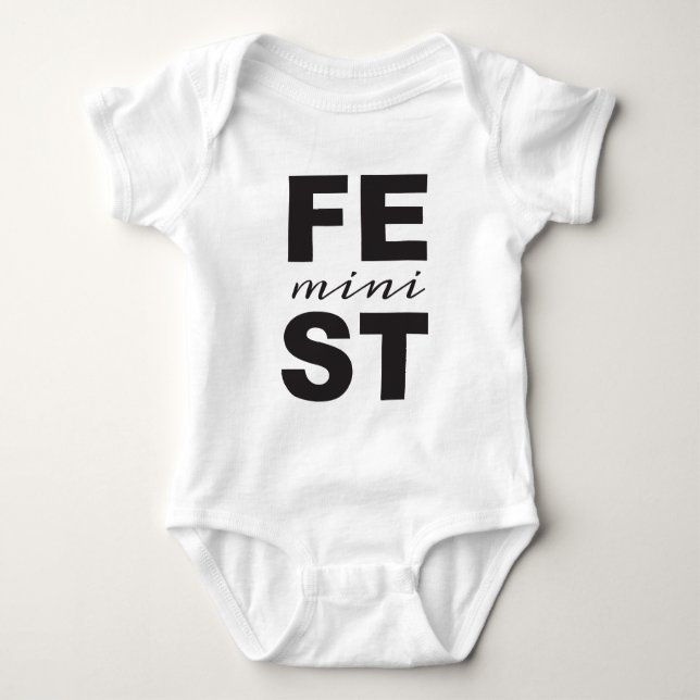 Camiseta mini feminista (Frente)