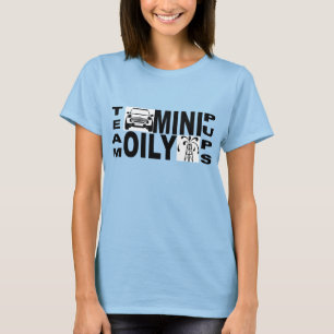 Camiseta MINI filhotes de cachorro oleosos da equipe -