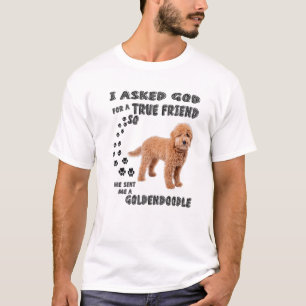 Camiseta Mini Goldendoodle Citação Mãe, Pai De Dodle Art