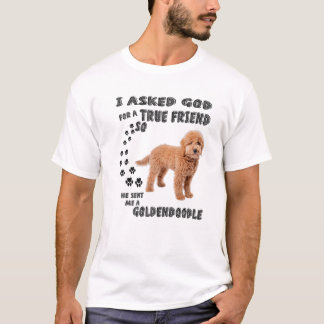 Camiseta Mini Goldendoodle Citação Mãe, Pai De Dodle Arte G