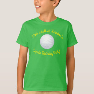 Camiseta Mini Golf Balls Festas de aniversário Crianças Esp