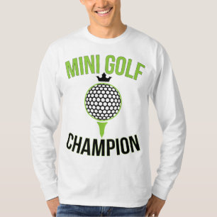 Camiseta Mini Golf Miniatura Campeão de Golfe Funny Golfer