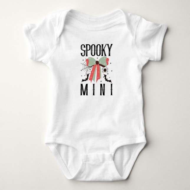 camiseta mini halloween assustadora  (Frente)