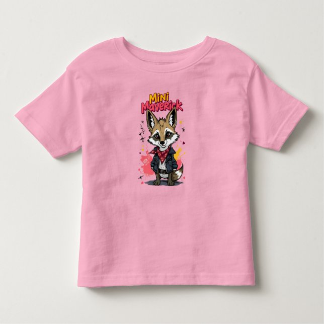 Camiseta Mini Maverick Cool Rebel Coyote Playground Punk  (Frente)