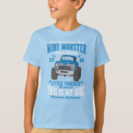 Camiseta Mini Monster Truck Manic Little Trucker Boy