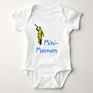 Camiseta Mini-Mormon, bebê, lds, mormon, presentes dos lds