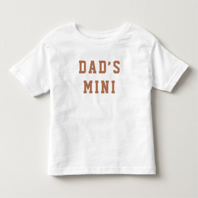 Camiseta "Mini Pai" Camisa-bebê (Frente)