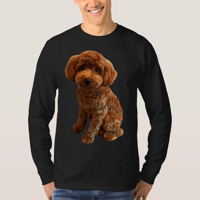 Camiseta Mini Poodle Ouro Doodle (Frente)