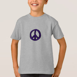 Camiseta Mini roxos do sinal de paz -