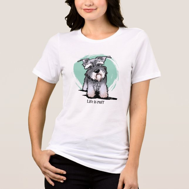 Camiseta Mini Schnauzer KiniArt (Frente)