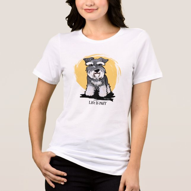 Camiseta Mini Schnauzer KiniArt (Frente)