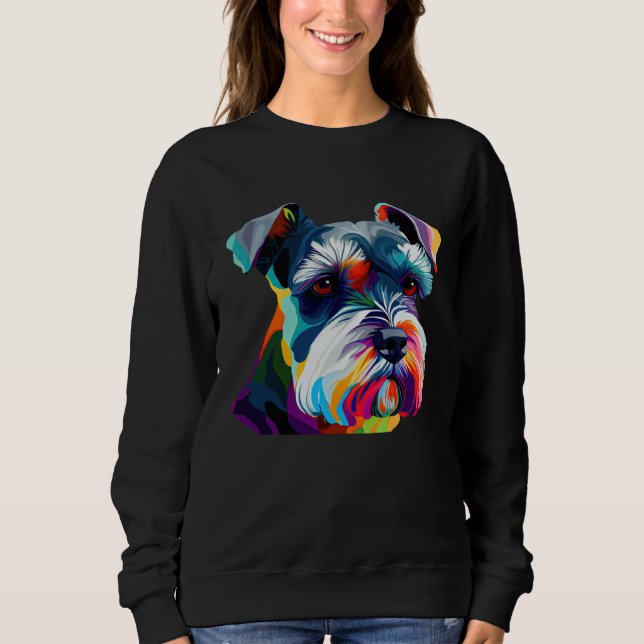 Camiseta Mini Schnauzer  Schnauzer Pop Miniature Schnauzer (Frente)
