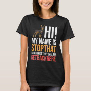 Camiseta Miniatura Cachorro Cachorro Cachorro Cachorro Cach