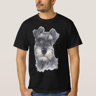 Camiseta Miniatura Cachorro Schnauzer - Presente de Cachorr