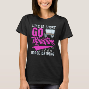 Camiseta Miniatura Carrinho de Condução de Cavalo Carrinho