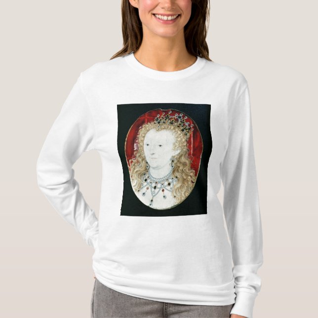 Camiseta Miniatura da rainha Elizabeth mim (Frente)