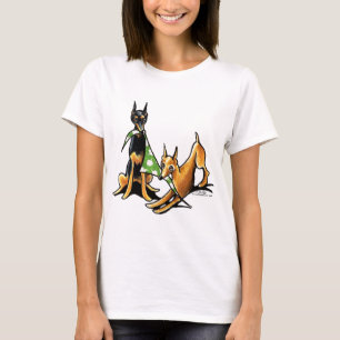 Camiseta Miniatura Pinscher n Maçãs