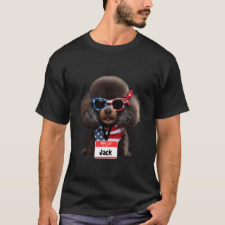 Camiseta Miniatura Poodle Dog Jack Men Mulheres Meninos Men