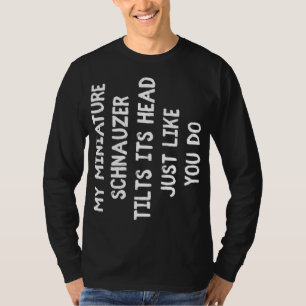 Camiseta Miniatura Schnauzer Cachorro Engraçado Sobrevivent