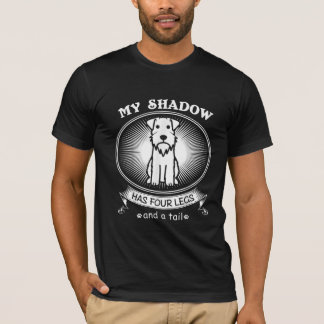 Camiseta Miniatura Schnauzer É Meu Cachorro É Minha Sombra 