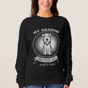 Camiseta Miniatura Schnauzer É Meu Cachorro É Minha Sombra