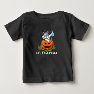 Camiseta Miniatura Schnauzer Ew Halloween Pumpkin Washing