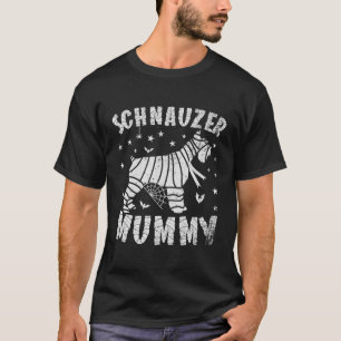 Camiseta Miniatura Schnauzer Mummy Halloween