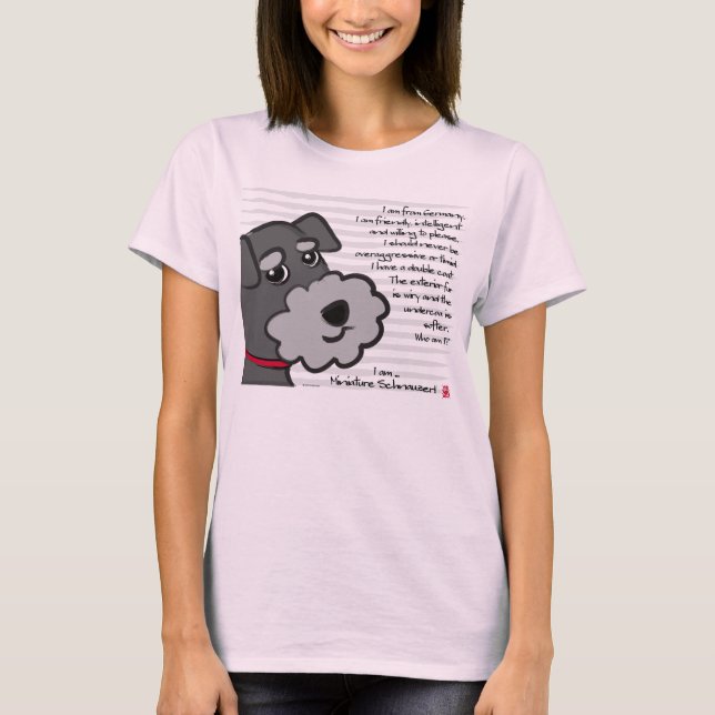 Camiseta Miniature Schnauzer (Frente)