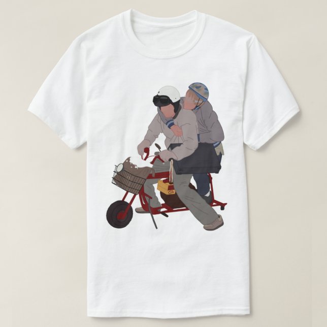 Camiseta Minibicicleta Dumb E Dumber (Frente do Design)