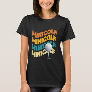 Camiseta Minigolf Fantasia de Golfe Retro Campo de Golfe