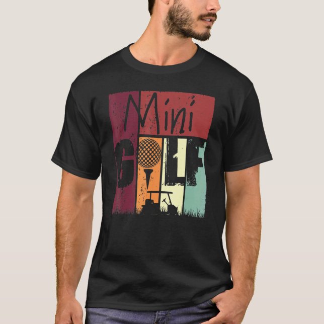 Camiseta Minigolf Vintage Mini Golf Golfing (Frente)