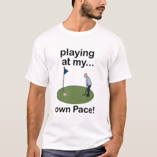 Camiseta Minigolfe Jogando Minigolfe Ao Meu Próprio Ritmo G