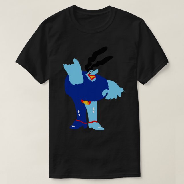Camiseta Mínima Azul Meanie Clássica (Frente do Design)