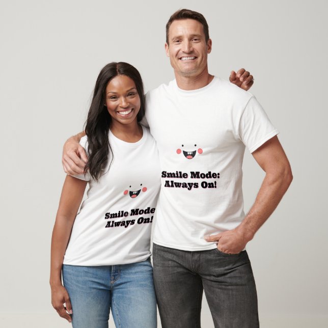 Camiseta Mínima Bonita Face Sorridente (Unissex)