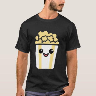 Camiseta Mínima Comida de Açúcar de Pipoca Simples, Engraça